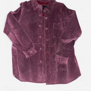 Suede Button-Up Jacket